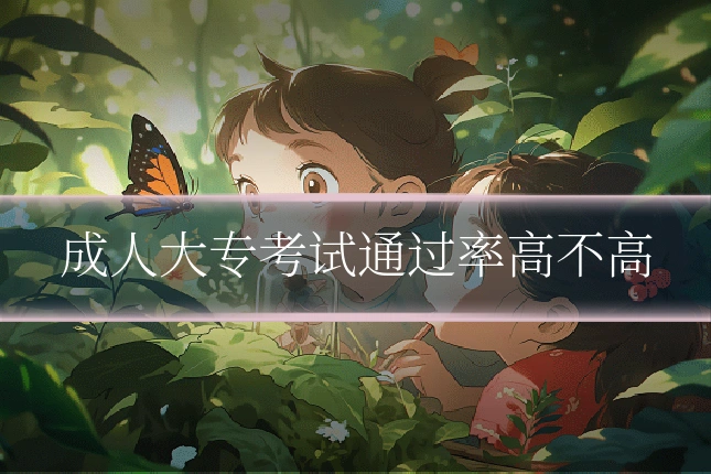 成人大专考试通过率高不高