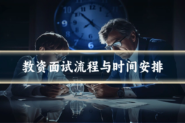教资面试流程与时间安排