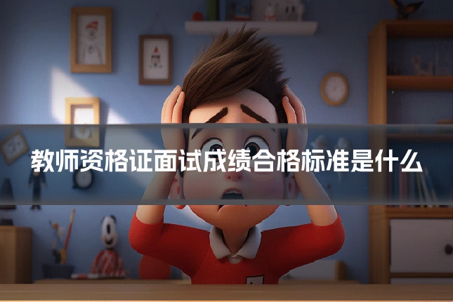 教师资格证面试成绩合格标准是什么
