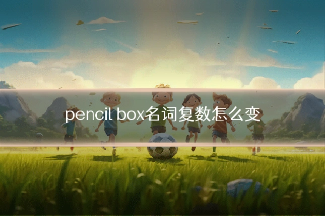 pencil box名词复数怎么变