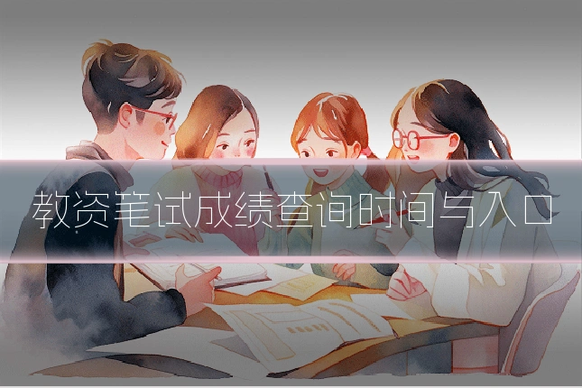 教资笔试成绩查询时间与入口