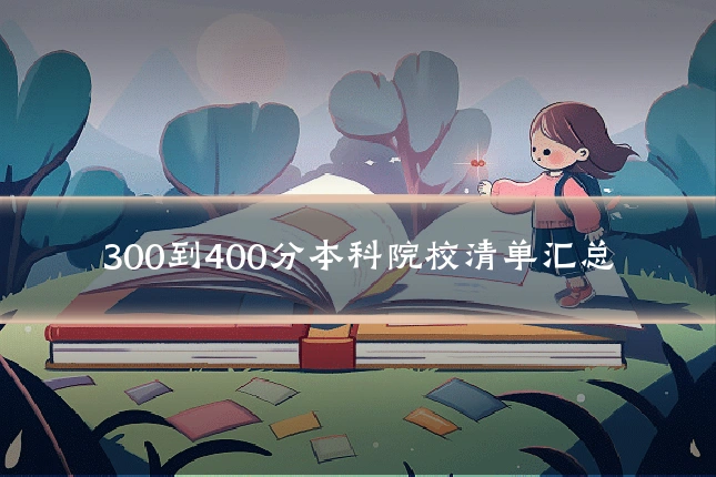 300到400分本科院校清单汇总