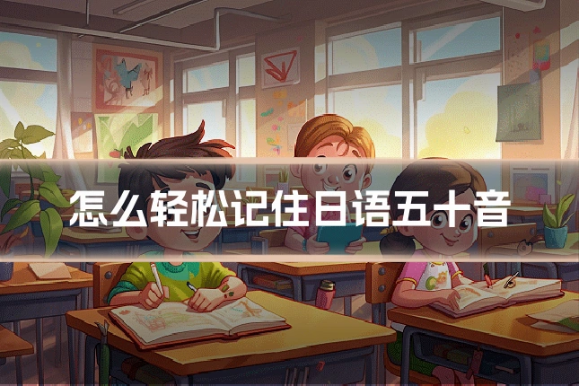 怎么轻松记住日语五十音