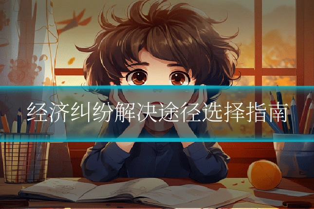 经济纠纷解决途径选择指南