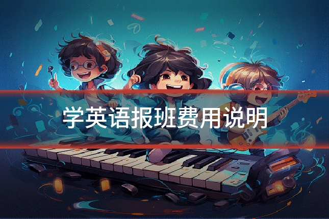 学英语报班费用说明