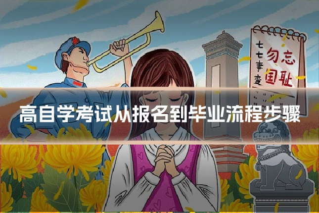 高自学考试从报名到毕业流程步骤