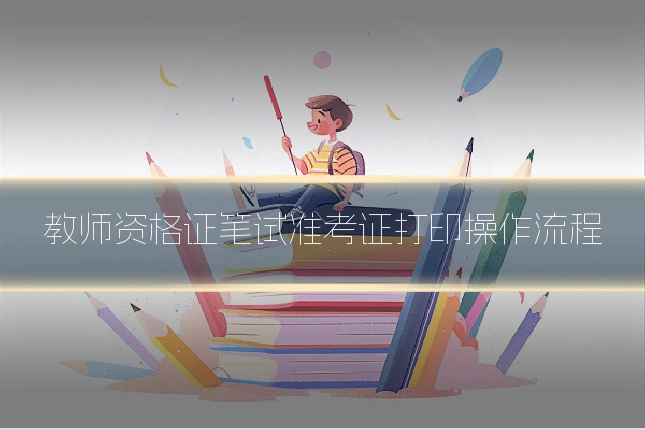 教师资格证笔试准考证打印操作流程