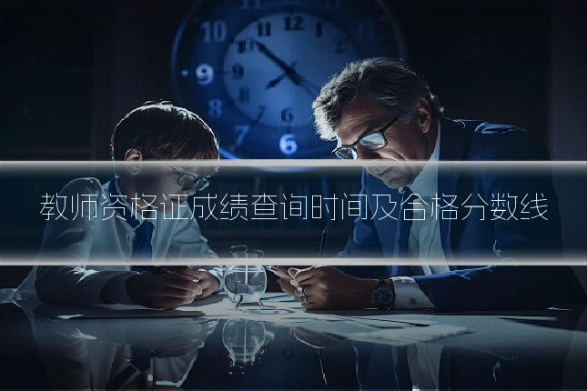 教师资格证成绩查询时间及合格分数线