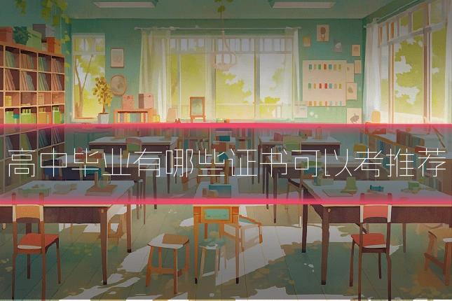 高中毕业有哪些证书可以考推荐