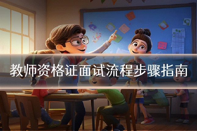 教师资格证面试流程步骤指南