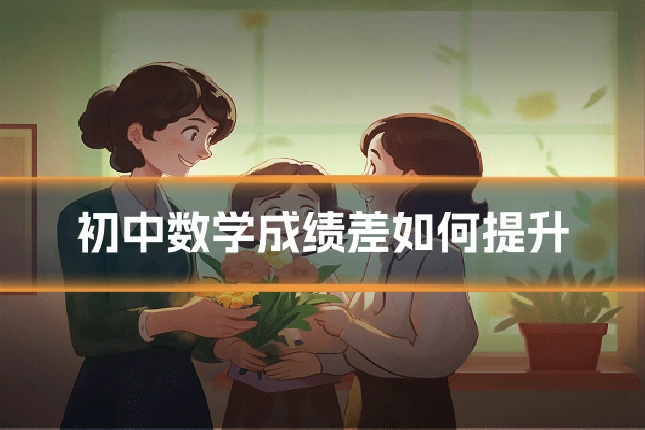 初中数学成绩差如何提升