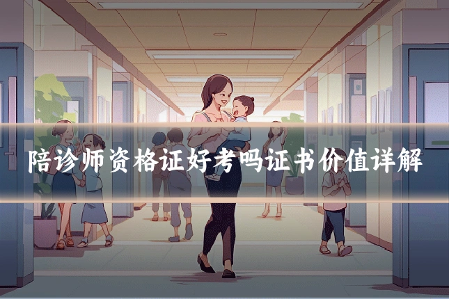陪诊师资格证好考吗证书价值详解