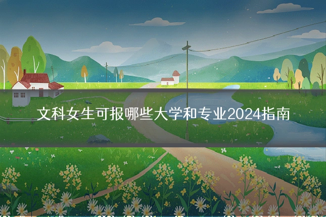 文科女生可报哪些大学和专业2024指南