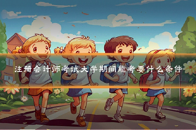 注册会计师考试大学期间能考要什么条件