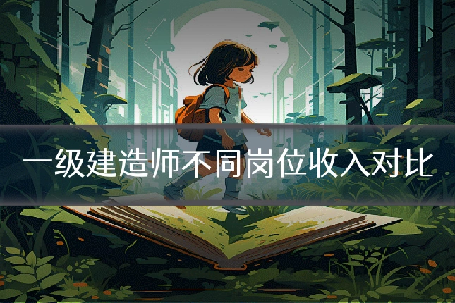 一级建造师不同岗位收入对比