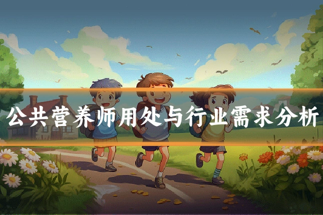 公共营养师用处与行业需求分析