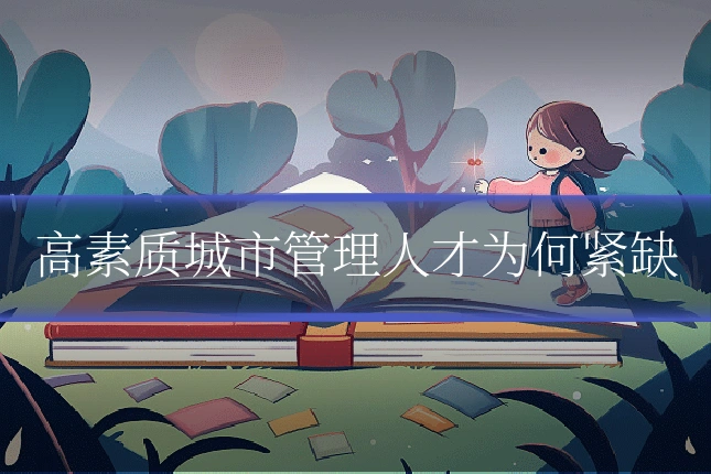 高素质城市管理人才为何紧缺