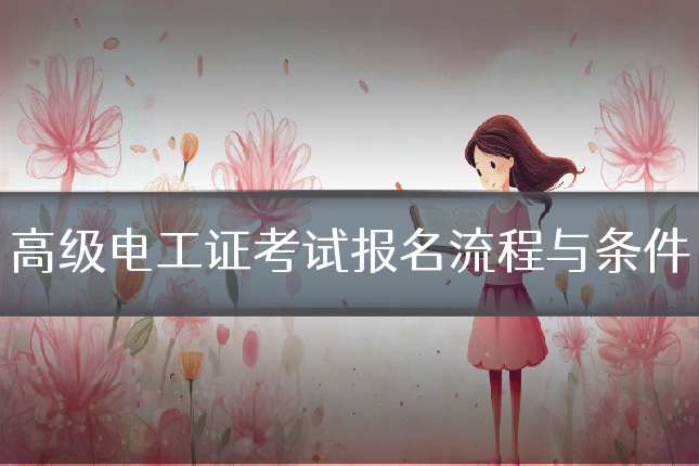 高级电工证考试报名流程与条件