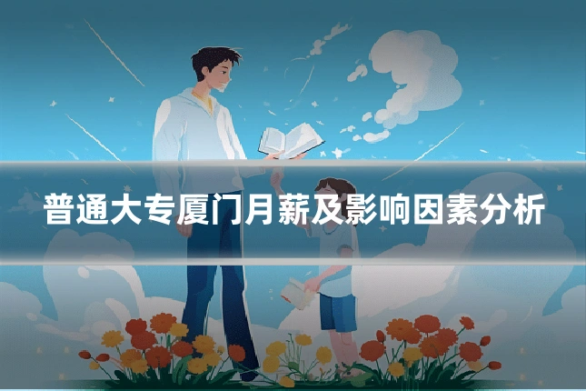 普通大专厦门月薪及影响因素分析