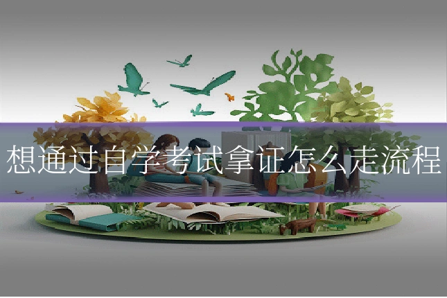 想通过自学考试拿证怎么走流程
