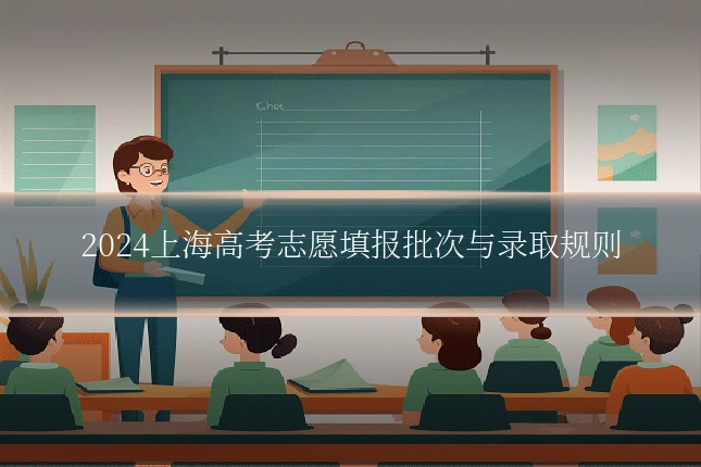 2024上海高考志愿填报批次与录取规则