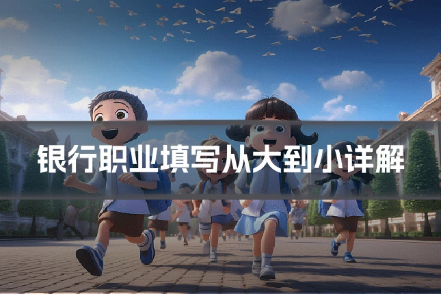 银行职业填写从大到小详解