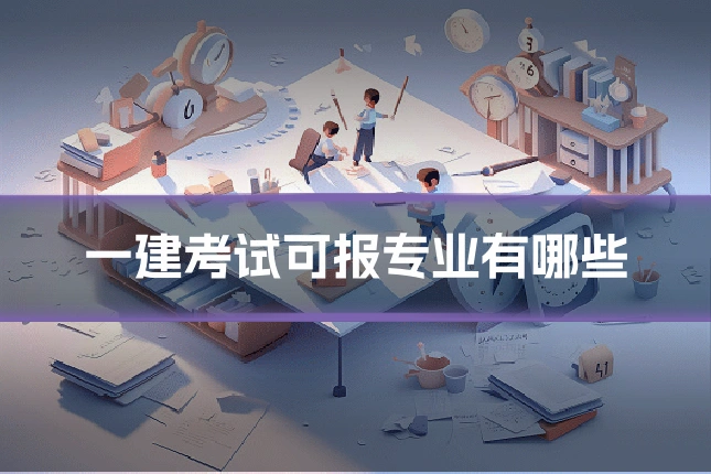 一建考试可报专业有哪些