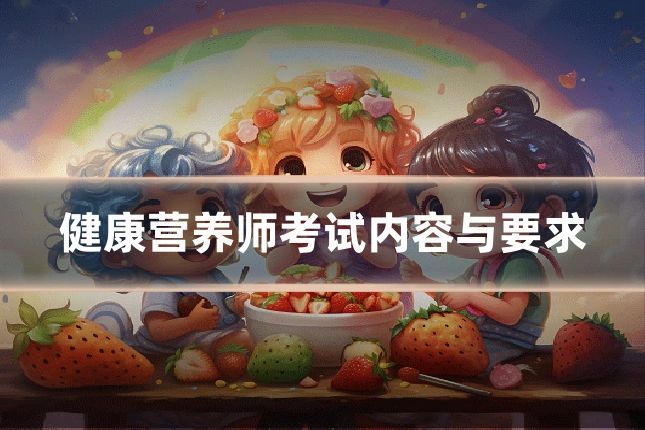 健康营养师考试内容与要求