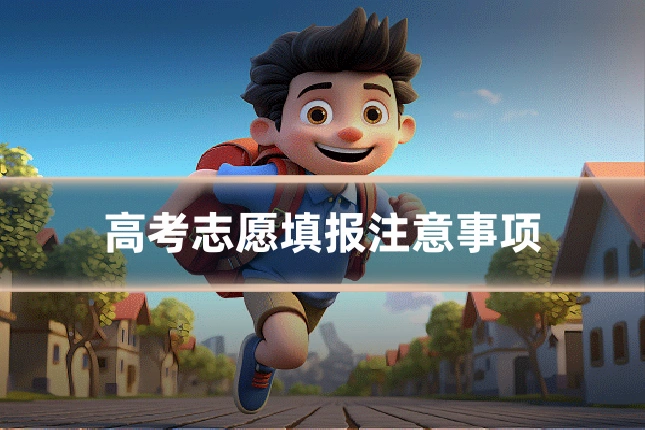 高考志愿填报注意事项