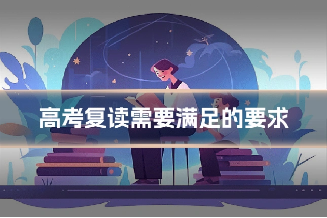 高考复读需要满足的要求