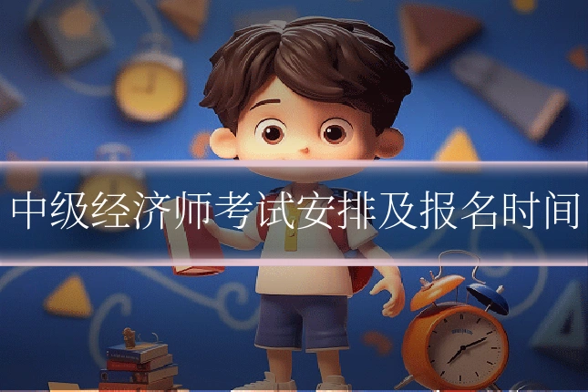中级经济师考试安排及报名时间