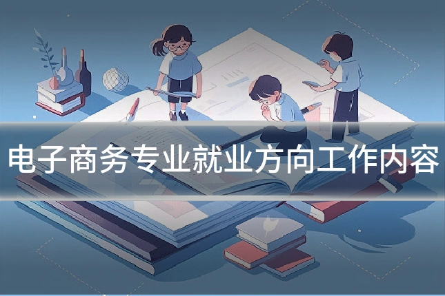电子商务专业就业方向工作内容
