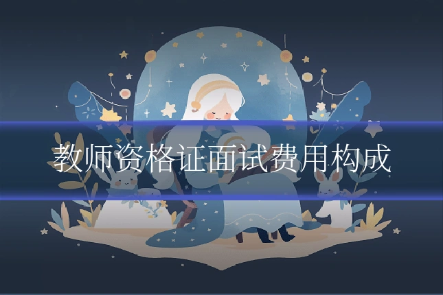 教师资格证面试费用构成