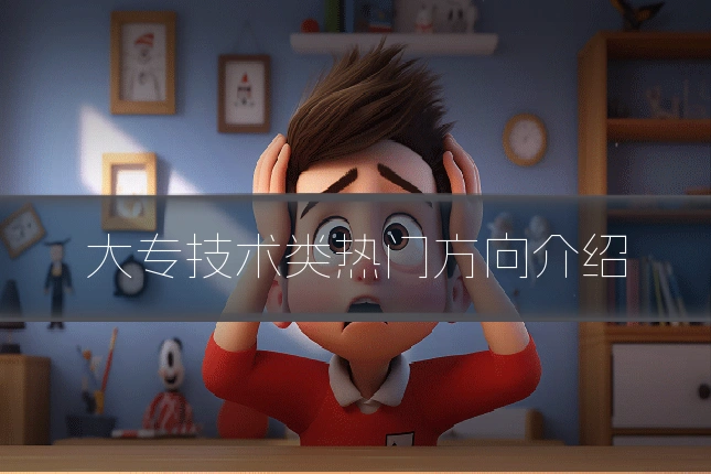大专技术类热门方向介绍