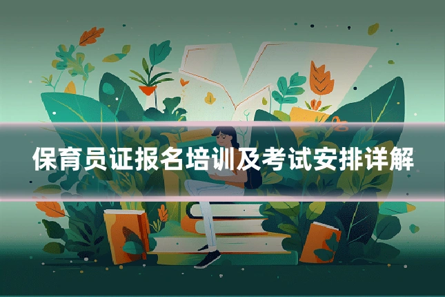 保育员证报名培训及考试安排详解