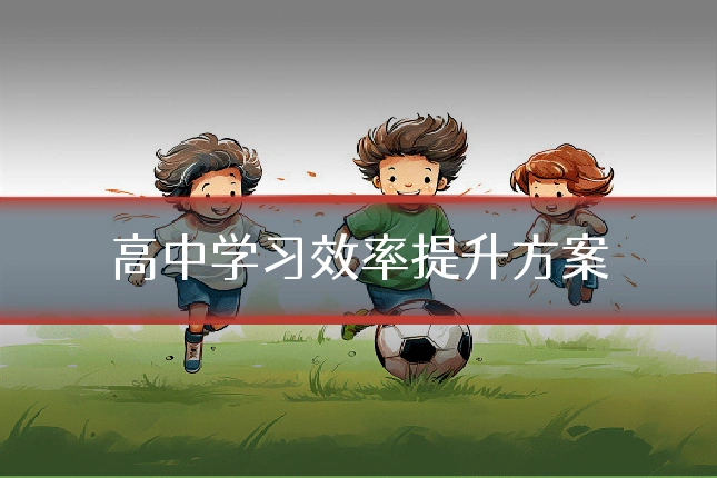 高中学习效率提升方案