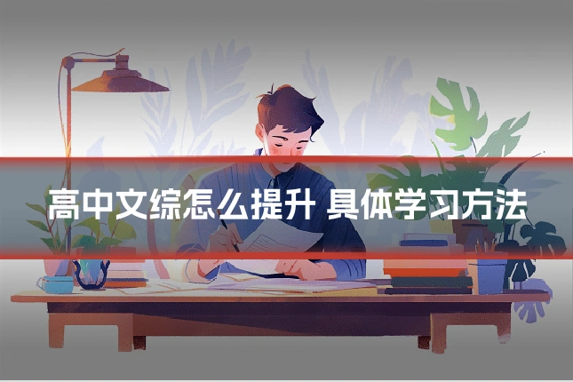 高中文综怎么提升 具体学习方法