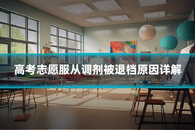 高考志愿服从调剂被退档原因详解