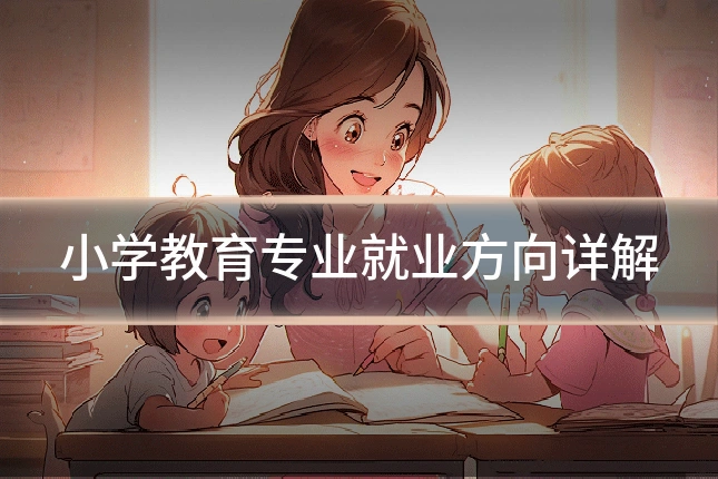 小学教育专业就业方向详解