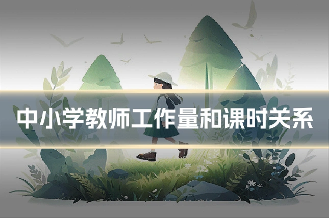 中小学教师工作量和课时关系