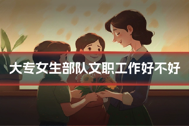大专女生部队文职工作好不好
