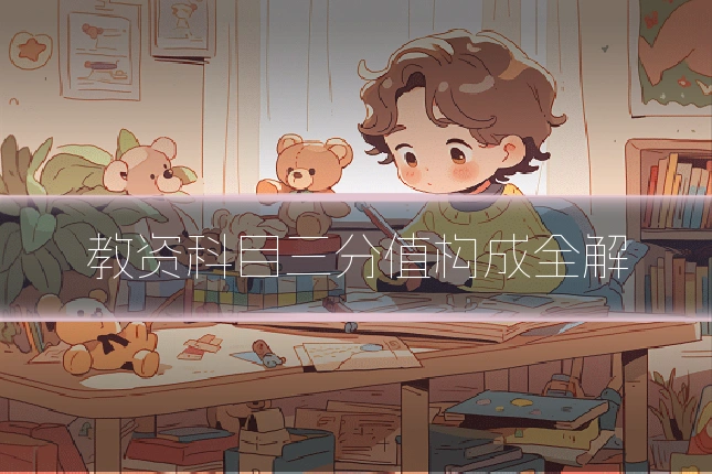 教资科目三分值构成全解
