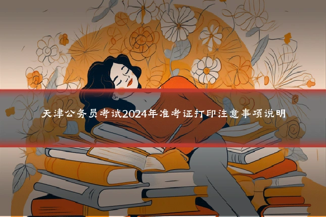天津公务员考试2024年准考证打印注意事项说明