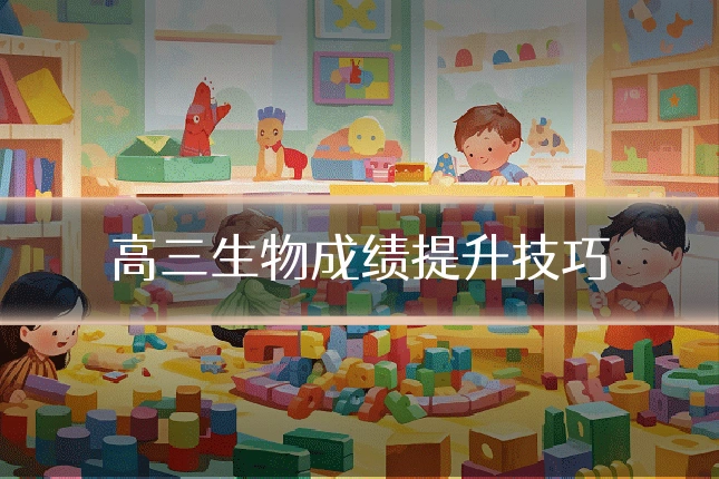 高三生物成绩提升技巧