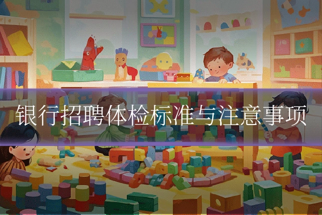 银行招聘体检标准与注意事项