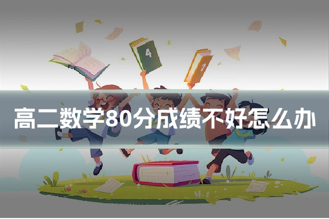 高二数学80分成绩不好怎么办