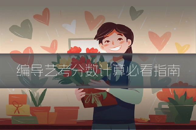 编导艺考分数计算必看指南