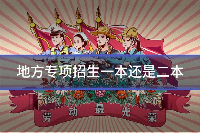 地方专项招生一本还是二本