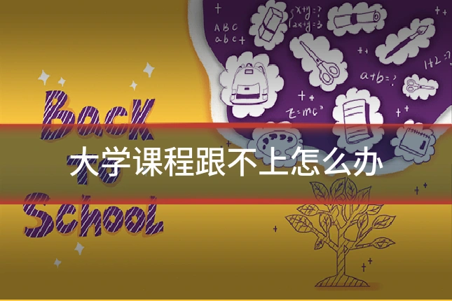 大学课程跟不上怎么办