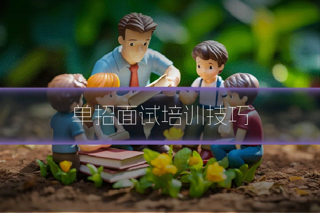 单招面试培训技巧